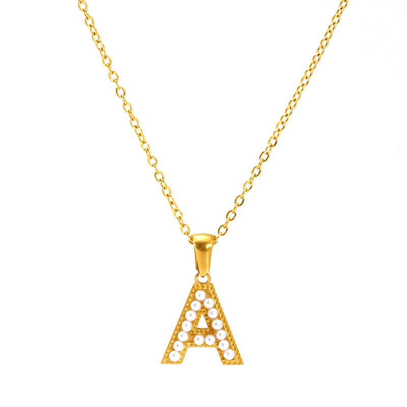 Pearl Alphabet Necklace