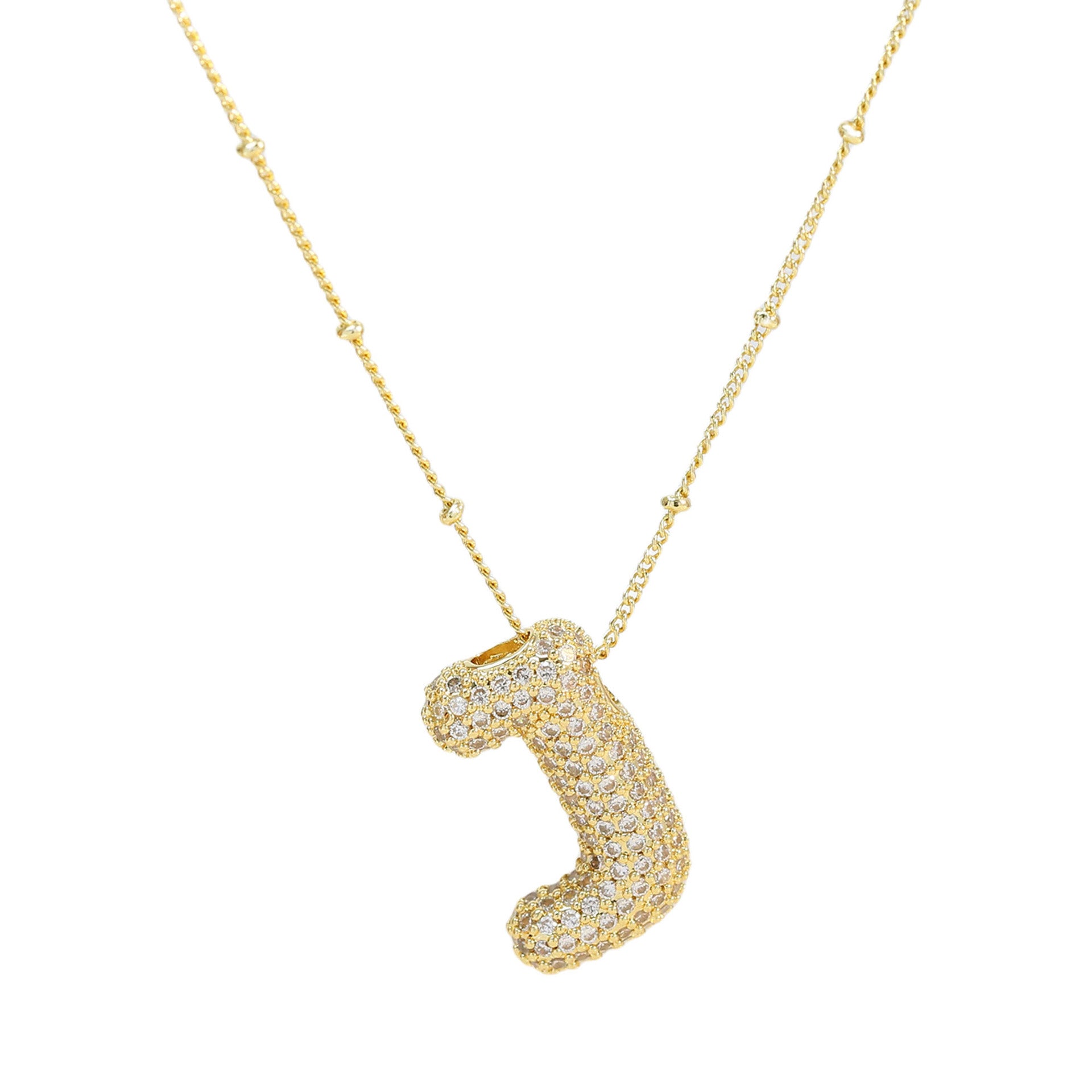 Diamond Alphabet Necklace