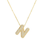 Diamond Alphabet Necklace