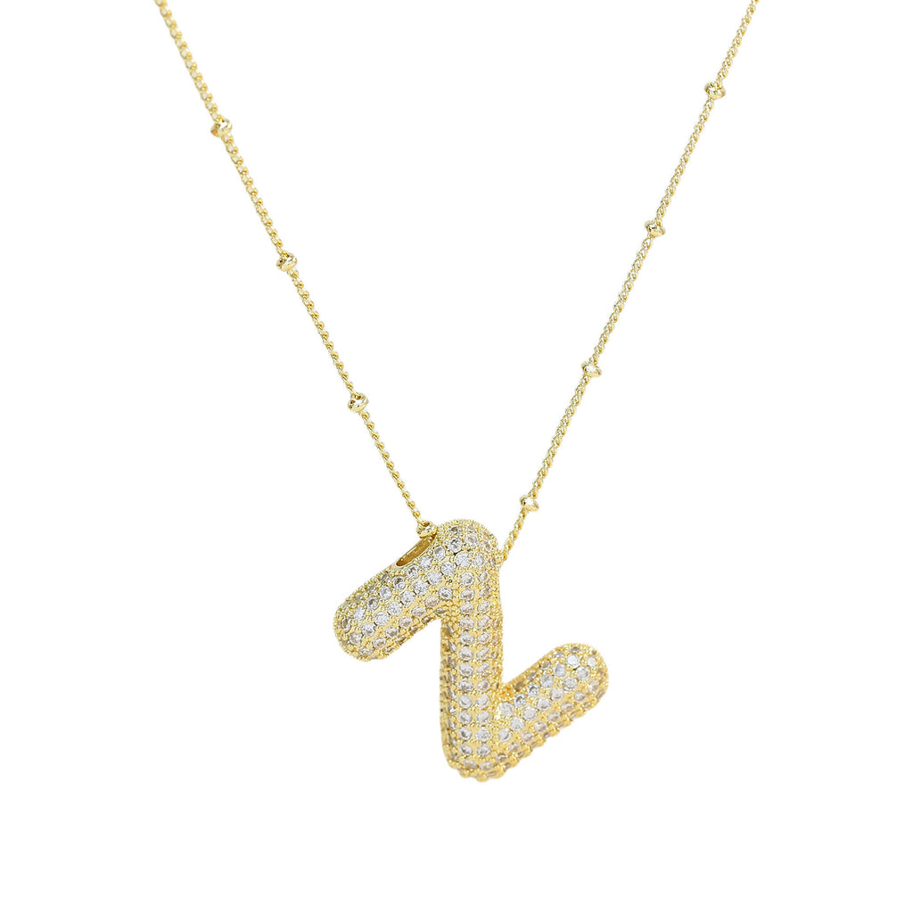 Diamond Alphabet Necklace