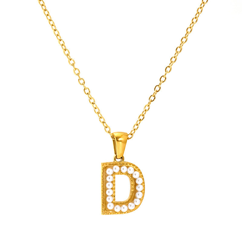 Pearl Alphabet Necklace