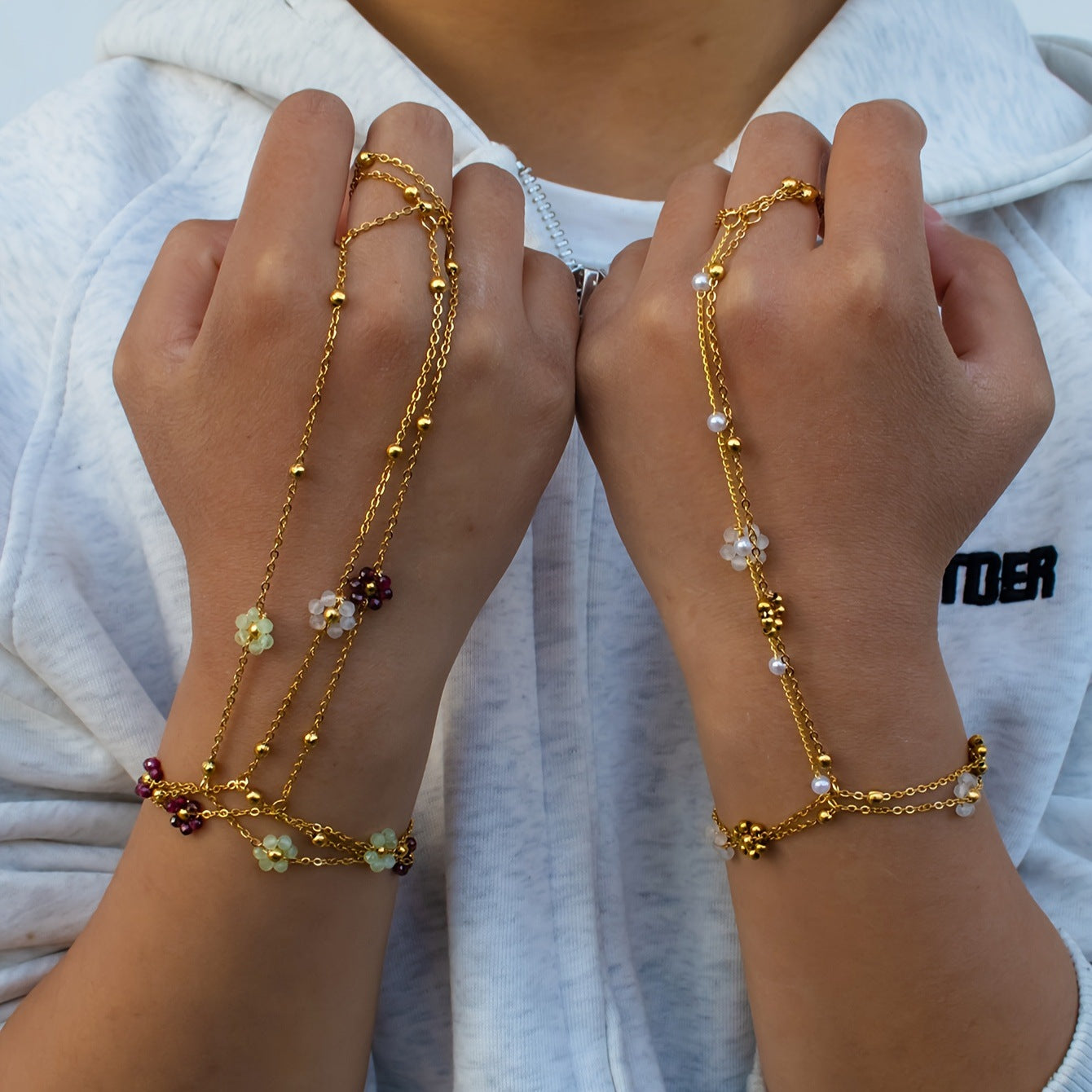 Flowers Hand Chain