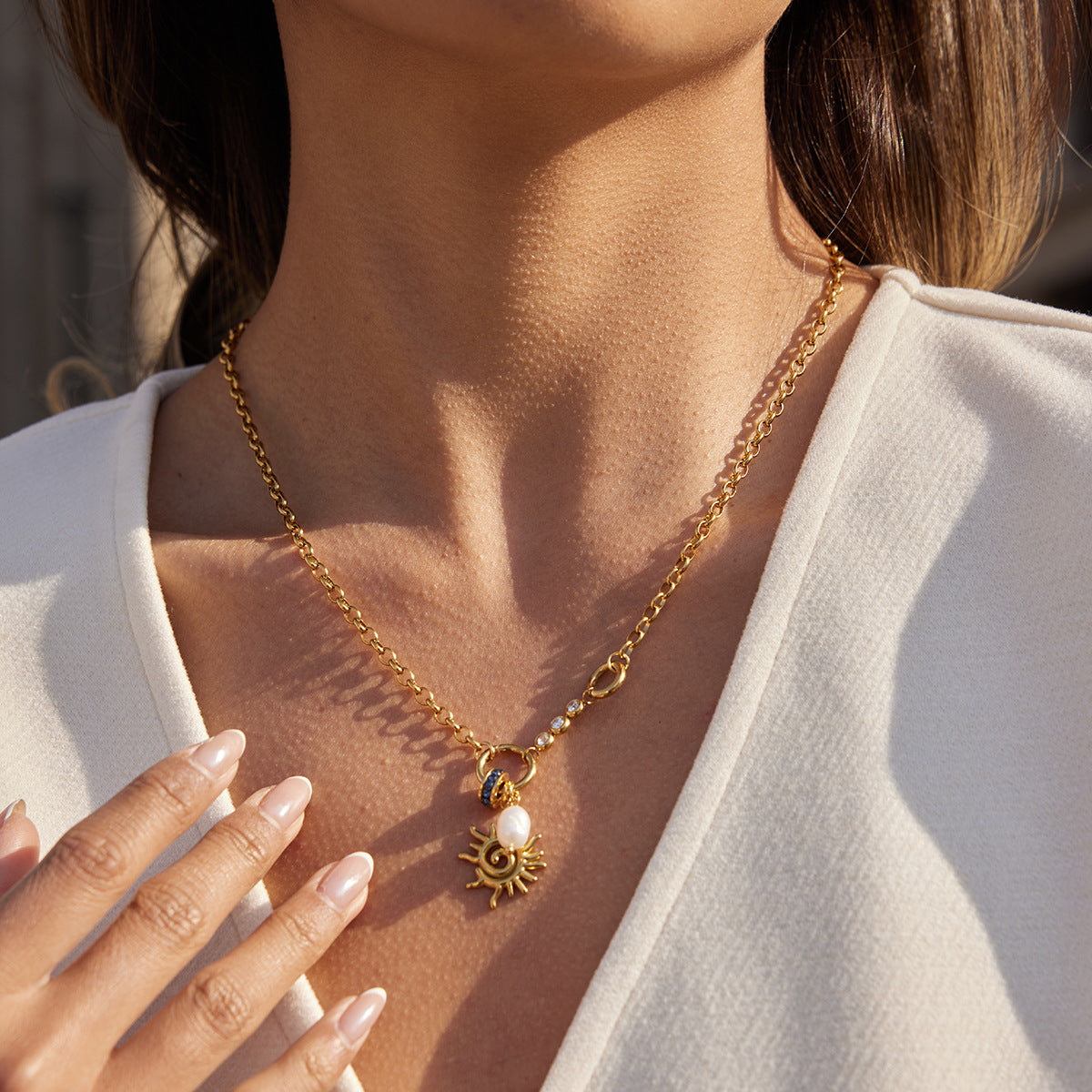Pearl Orbit Necklace null