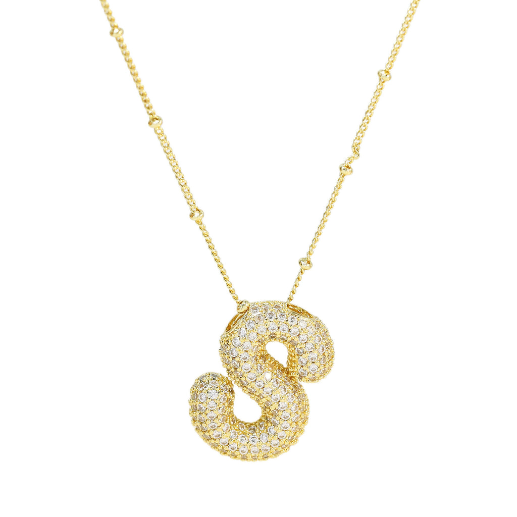 Diamond Alphabet Necklace