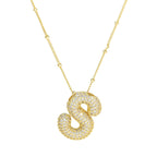Diamond Alphabet Necklace