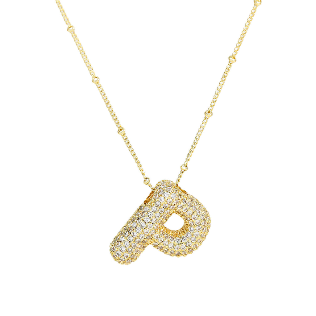 Diamond Alphabet Necklace