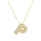 Diamond Alphabet Necklace