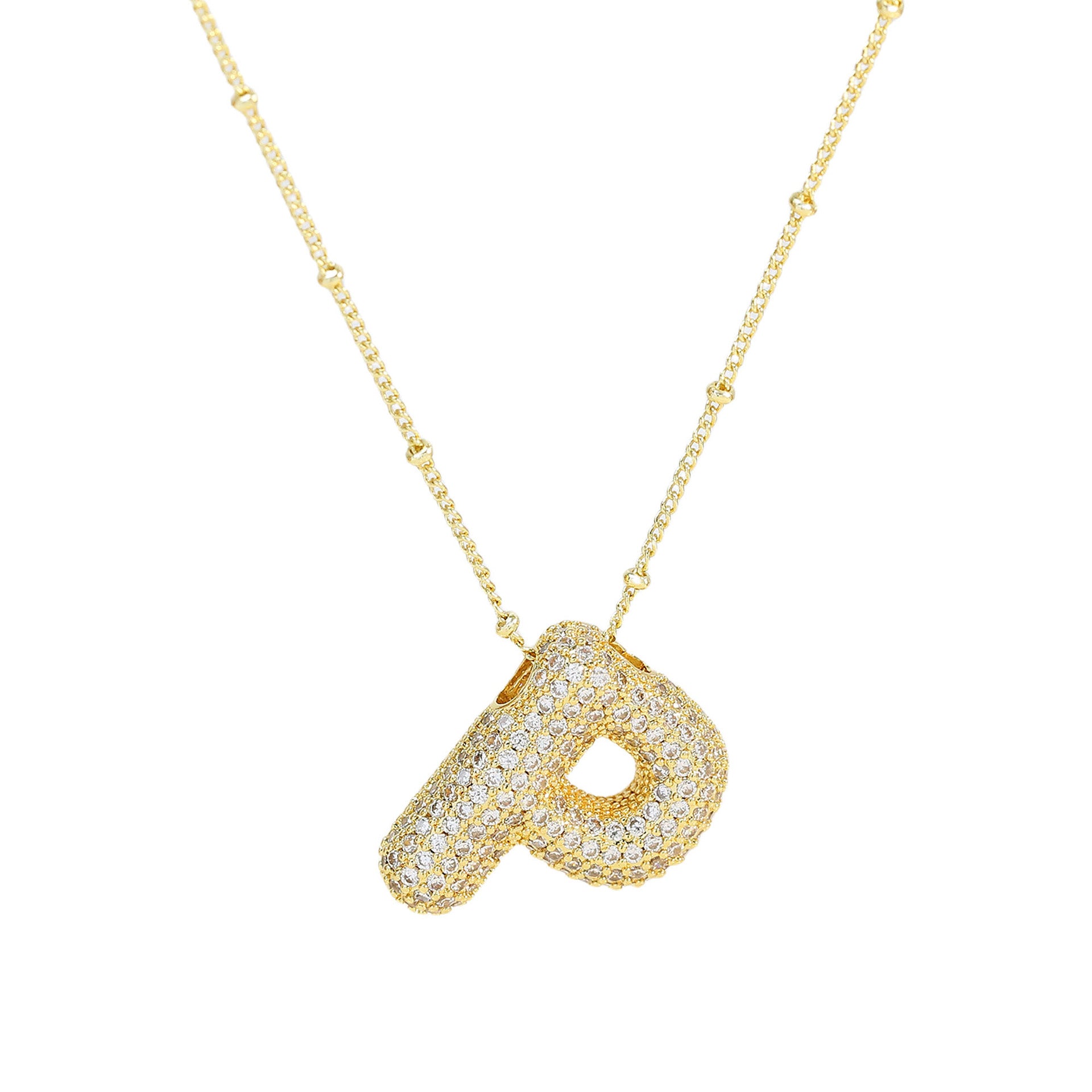 Diamond Alphabet Necklace